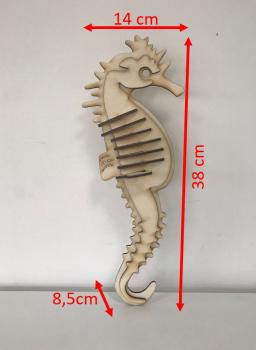 Seepferdchen 3D Modell - Puzzle Abmessungen